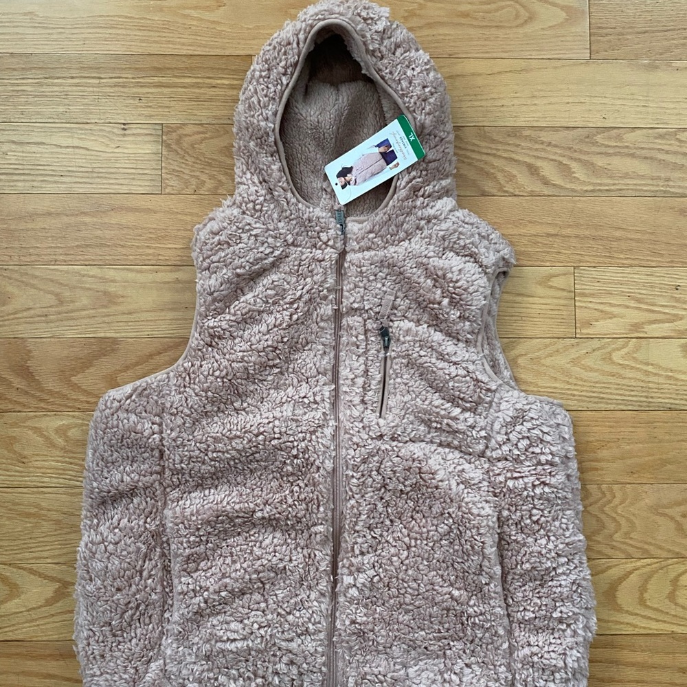 Weatherproof Vintage Pink Sherpa Vest